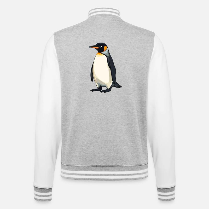 Pingouins Pingouin - Veste Teddy - gris chiné / blanc