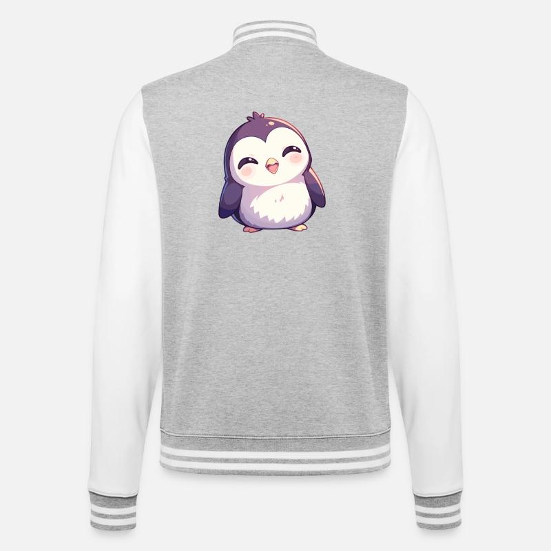 Penguins Penguin - College Sweat Jacket - heather grey/white