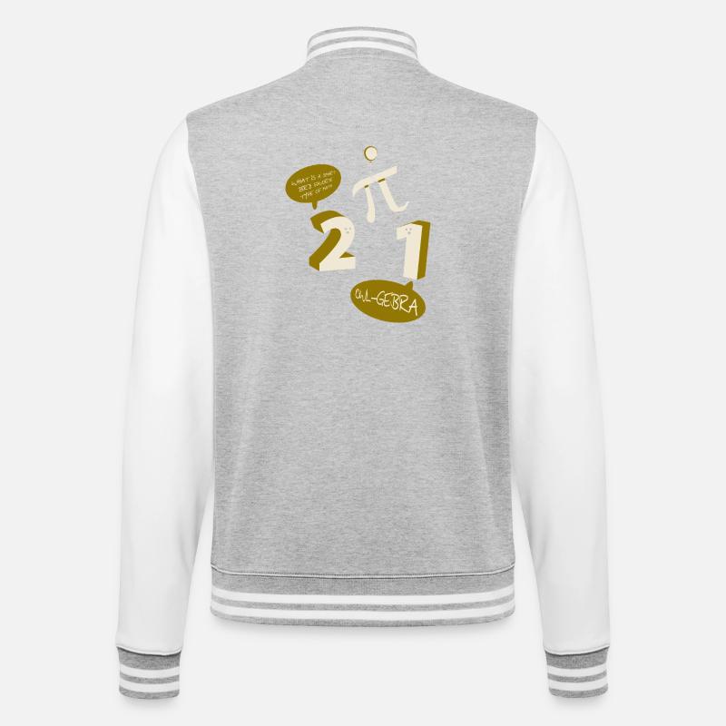 Math Math Math Teacher Mathematician - College Sweat Jacket - heather grey/white