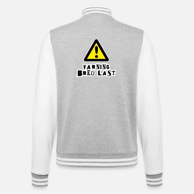 Wide Load Warning - College Sweat Jacket - heather grey/white