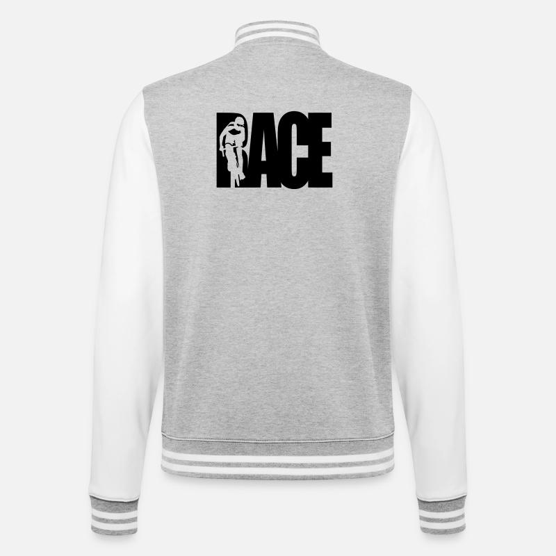 Course - Veste Teddy - gris chiné / blanc