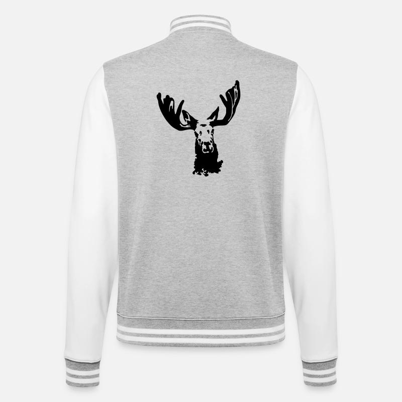Élan - Veste Teddy - gris chiné / blanc