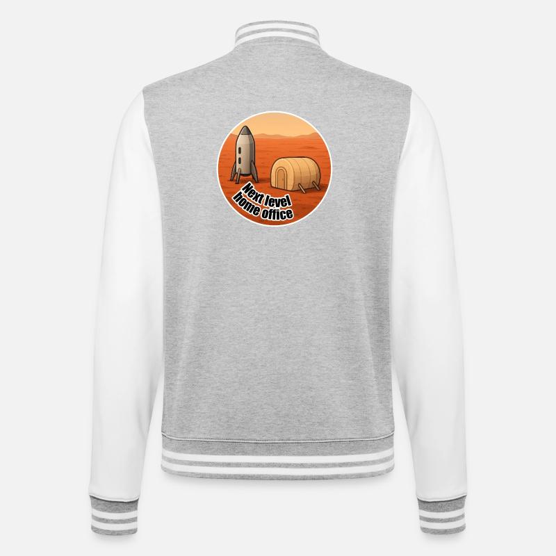 Mars Next Level Home Office - Veste Teddy - gris chiné / blanc