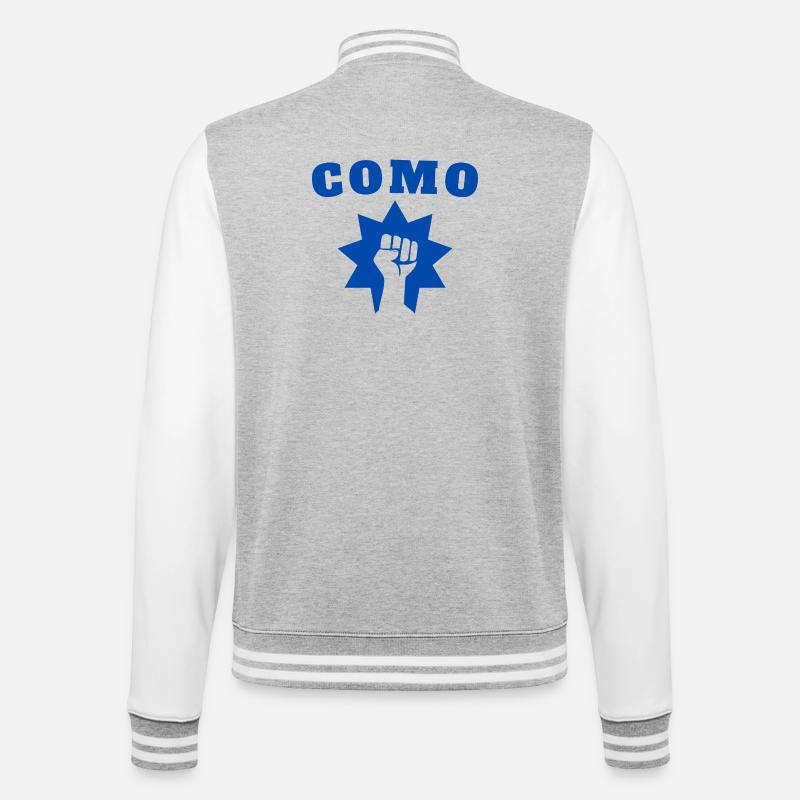 Como - College Sweat Jacket - heather grey/white