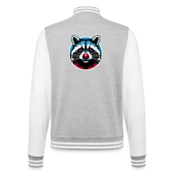 Racoon - Je suis venu pour rester - Veste Teddy - gris chiné / blanc - Dos - Marisol (170cm)