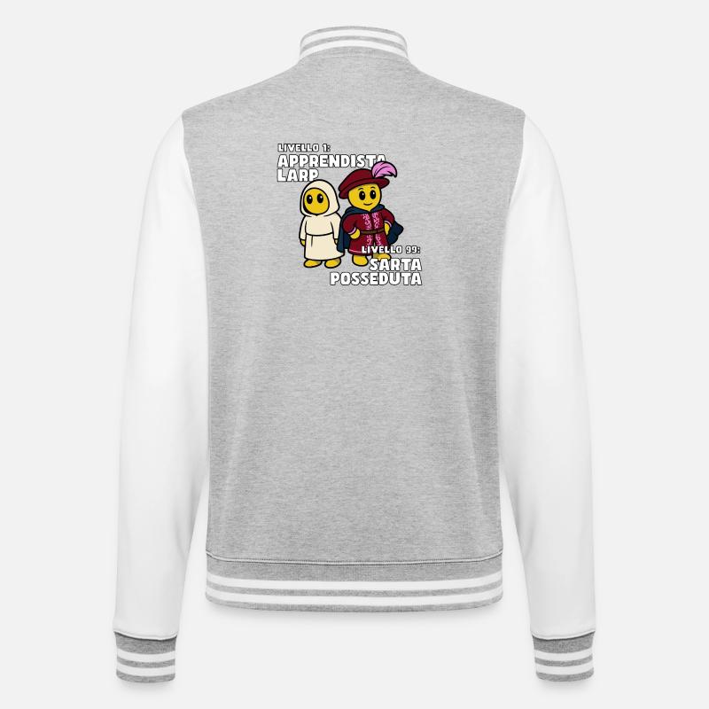 Possessed Seamstress – LARP Evolution - College Sweat Jacket - heather grey/white