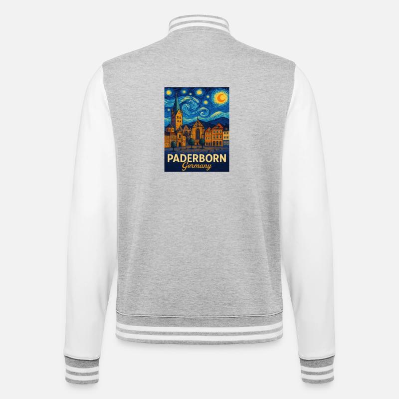 Paderborn - College Sweat Jacket - heather grey/white