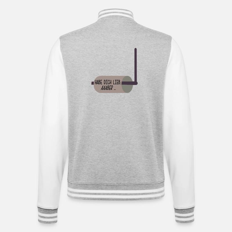 DOCUMENT SUR LES RELATIONS - Veste Teddy - gris chiné / blanc