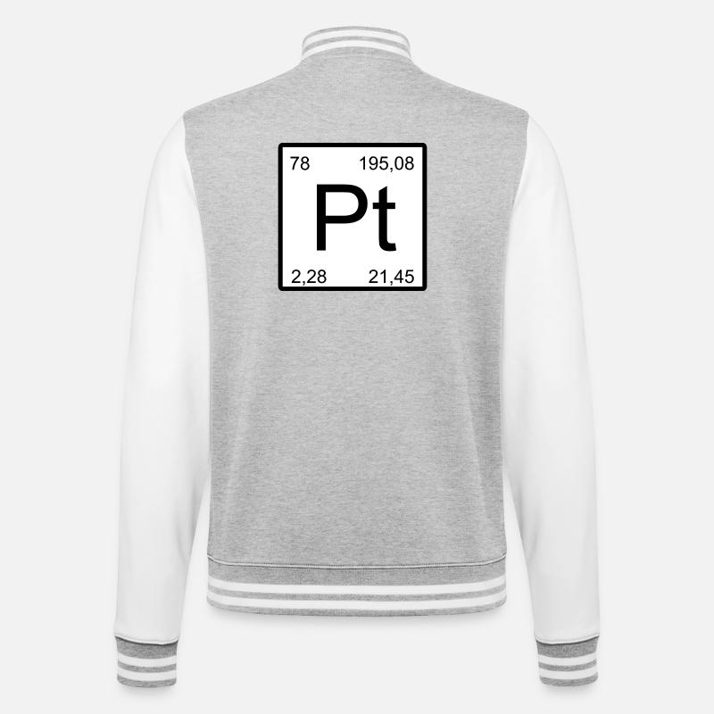 Platinum Pt Element Typog - Veste Teddy - gris chiné / blanc