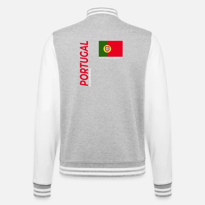 Coimbra - Veste Teddy - gris chiné / blanc