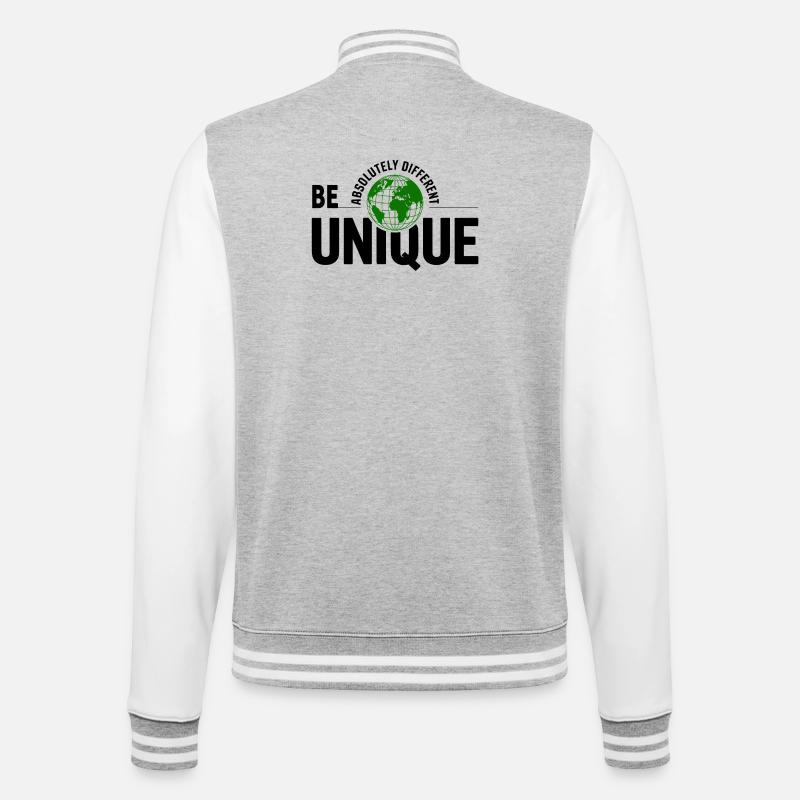 Unique Globe Vert - Veste Teddy - gris chiné / blanc