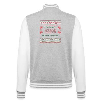 Xmas Party Shirt - College-Sweatjacke - Grau meliert/Weiß - Hinten - Marisol (170cm)