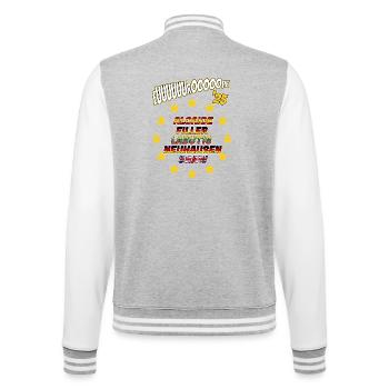 Mosconi-Cup 2025 Team Europe  - College-Sweatjacke - Grau meliert/Weiß - Hinten - Marisol (170cm)