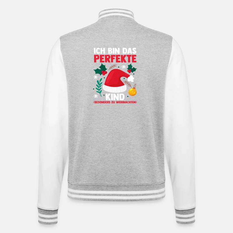 Noël du Père Noël - Veste Teddy - gris chiné / blanc