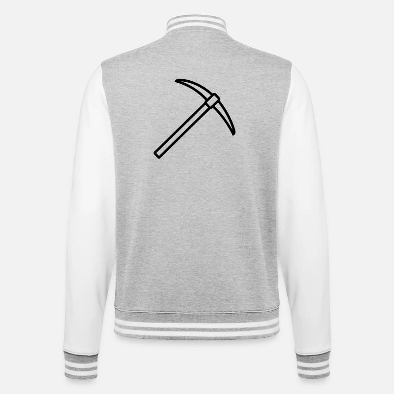 piolet - Veste Teddy - gris chiné / blanc