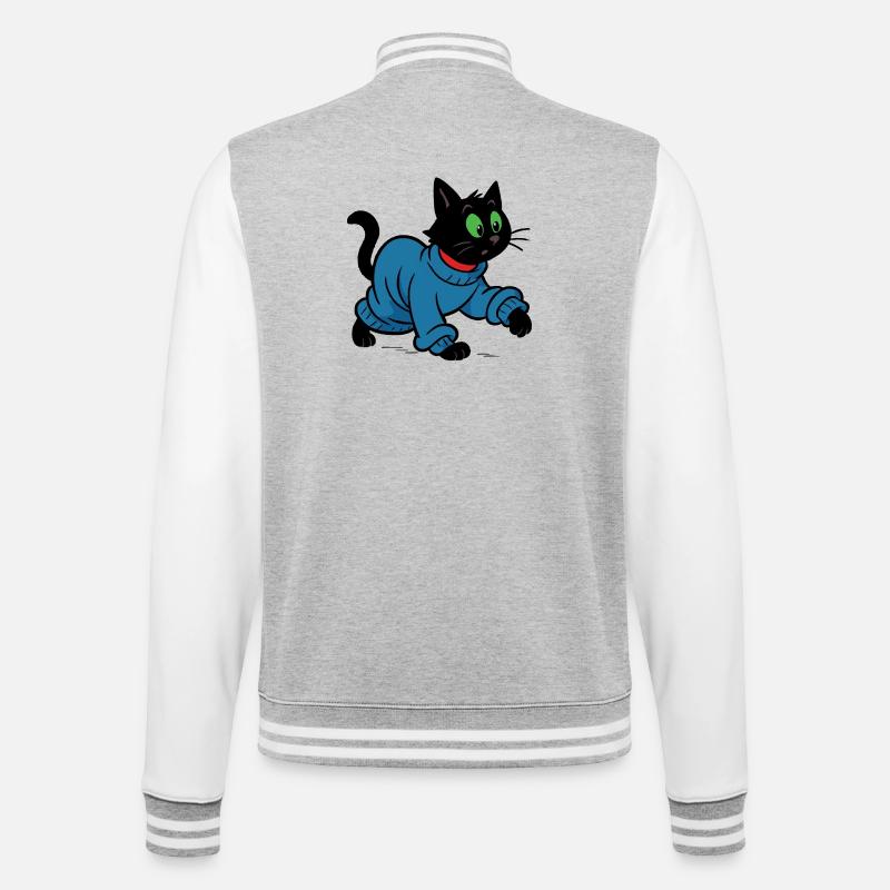 Meeko en pull oversize - Veste Teddy - gris chiné / blanc