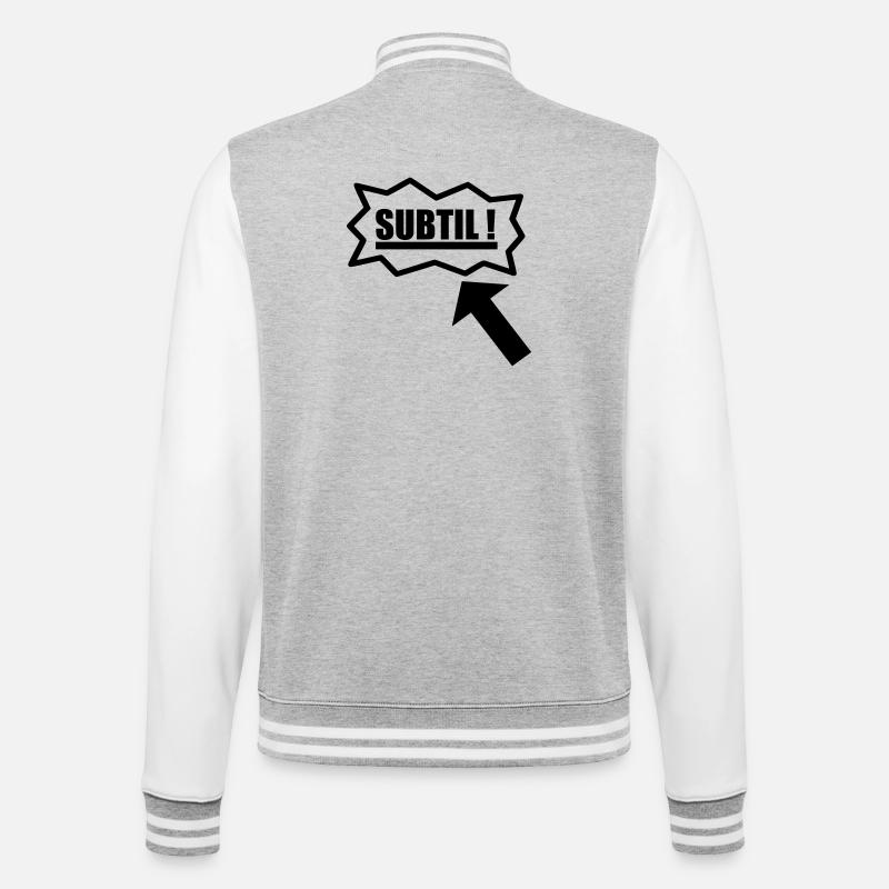 subtil - Veste Teddy - gris chiné / blanc