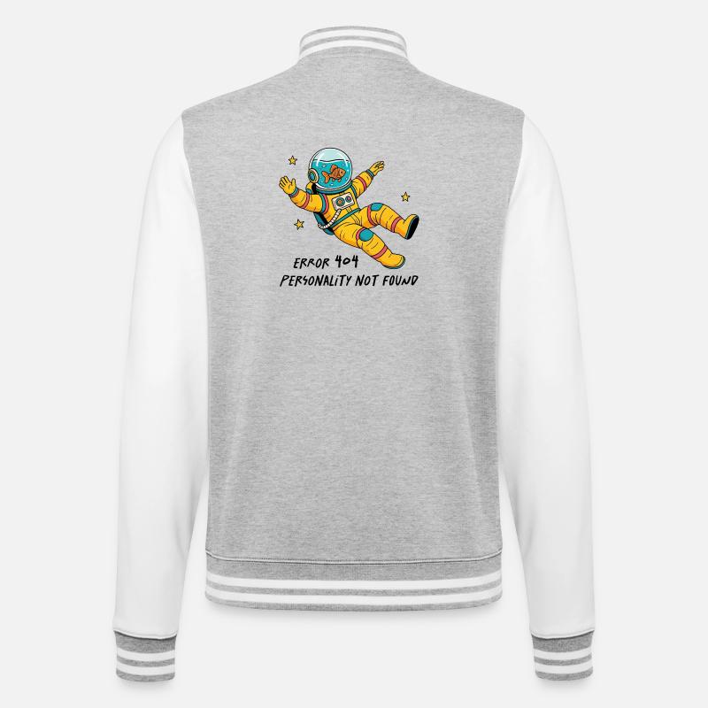 Error 404, personality not found - Veste Teddy - gris chiné / blanc