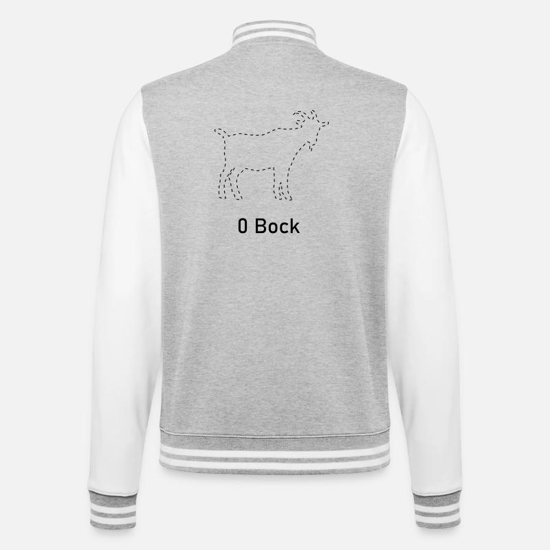 Zéro désir - Veste Teddy - gris chiné / blanc