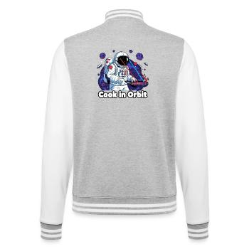 Koch en orbite Astronaute - Veste Teddy - gris chiné / blanc - Dos - Marisol (170cm)