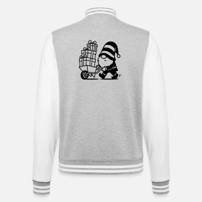 Brouette imp - Veste Teddy - gris chiné / blanc