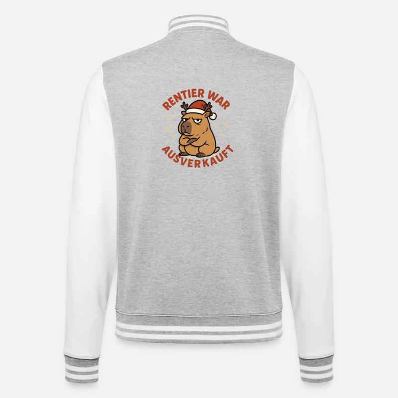 Malheureusement, Reindeer a vendu complet Capybara - Veste Teddy - gris chiné / blanc