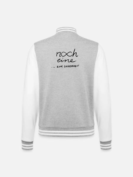 Noch eine...zur Sicherheit 2 - College-Sweatjacke - Grau meliert/Weiß