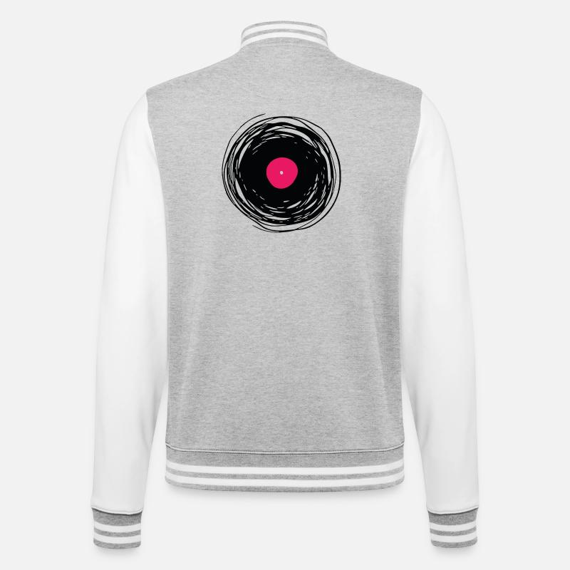 disk - College Sweat Jacket - heather grey/white