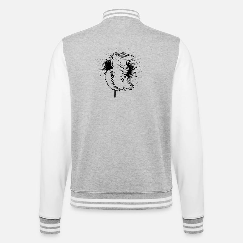 Déclaration directe sur le motocross - Veste Teddy - gris chiné / blanc