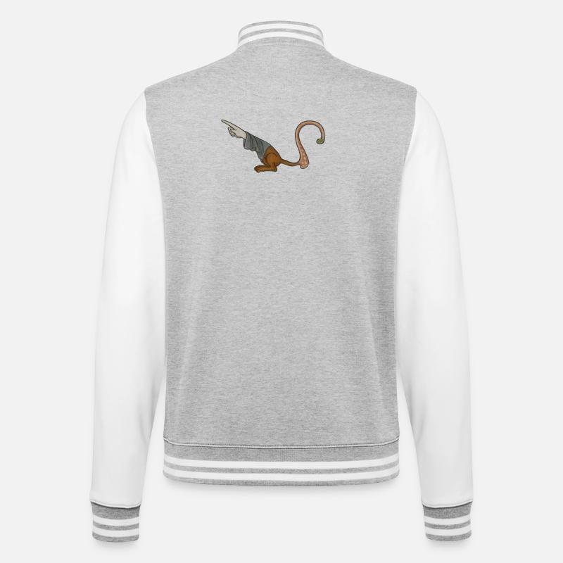 Medieval Pointer Finger - MARGINALIA - College Sweat Jacket - heather grey/white