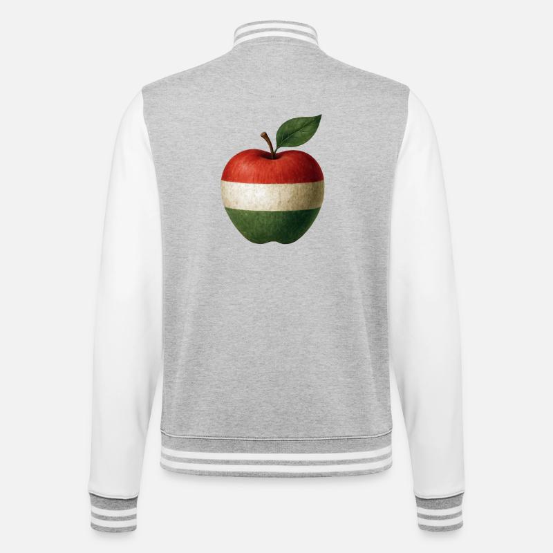 Hongrie - Veste Teddy - gris chiné / blanc