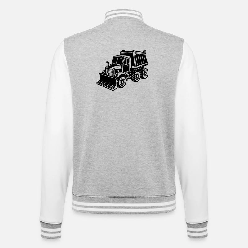 Chasse-neige - Veste Teddy - gris chiné / blanc
