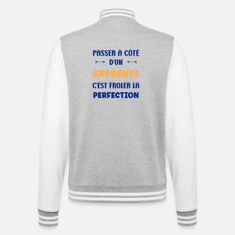 Missing out on an apprentice — perfection - College Sweat Jacket - heather grey/white