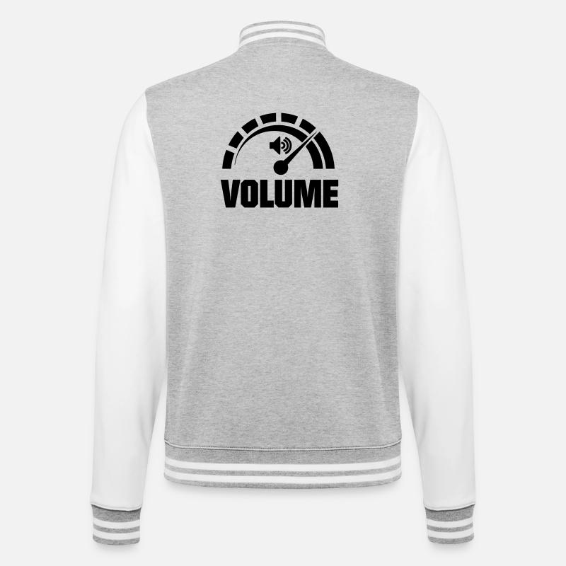 Volume knob pointer - College Sweat Jacket - heather grey/white