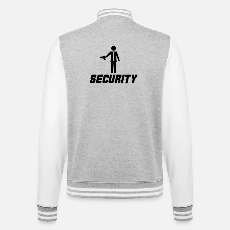 Security - College Sweat Jacket - heather grey/white
