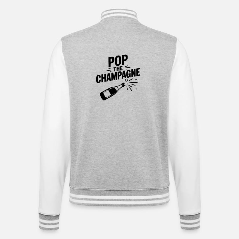 Faites éclater le - Veste Teddy - gris chiné / blanc