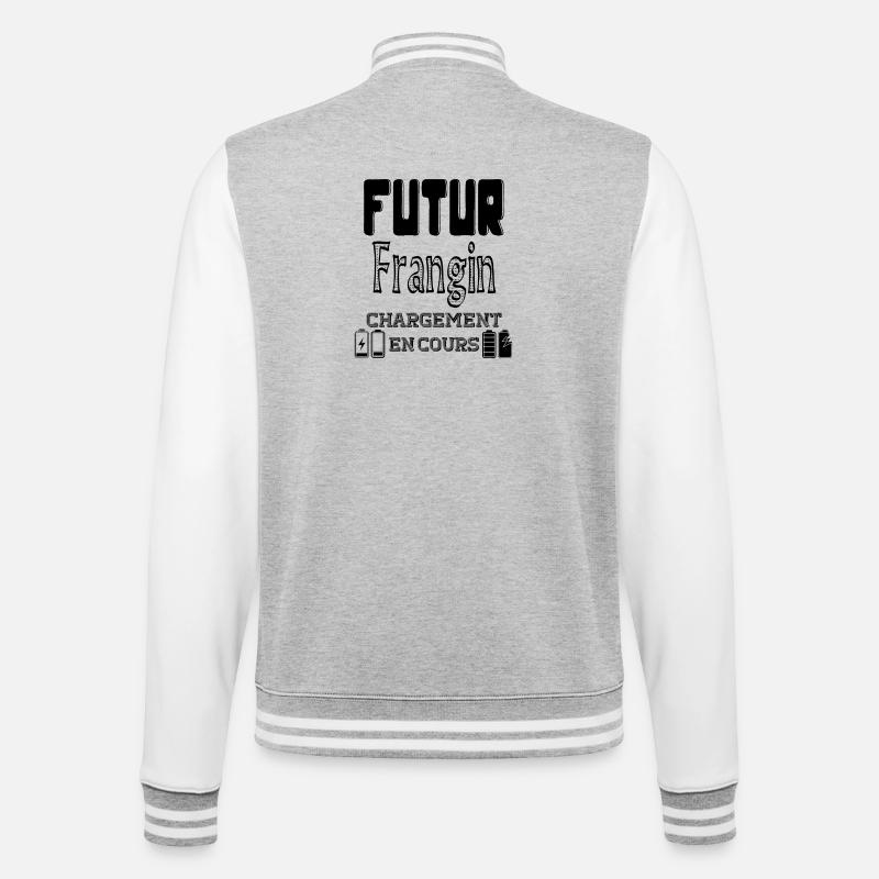 Future Brother Loading In Progress - College Sweat Jacket - heather grey/white
