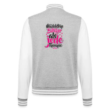 Girls' Trip 2026 Girls' Trip Girls' Tour Girls' Trip - College Sweat Jacket - heather grey/white - Back - Marisol (170cm)
