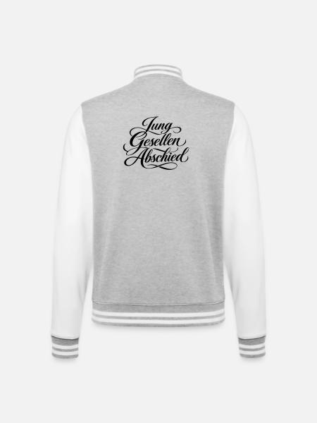 Bachelor Party - College Sweat Jacket - heather grey/white