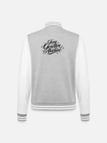 Bachelor party Jga - College Sweat Jacket - heather grey/white
