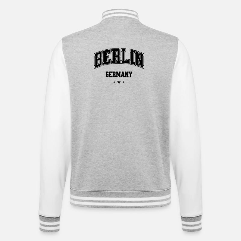 Logo de l’Arch Collegiate de Berlin - Veste Teddy - gris chiné / blanc