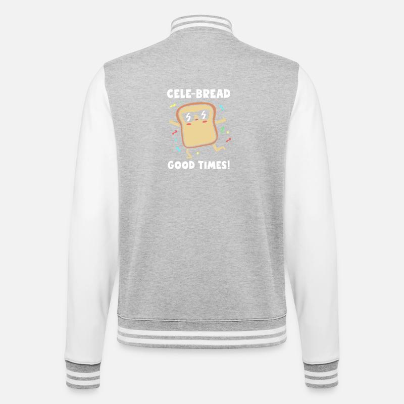 Bäcker Bäckerin Backen - College-Sweatjacke - Grau meliert/Weiß