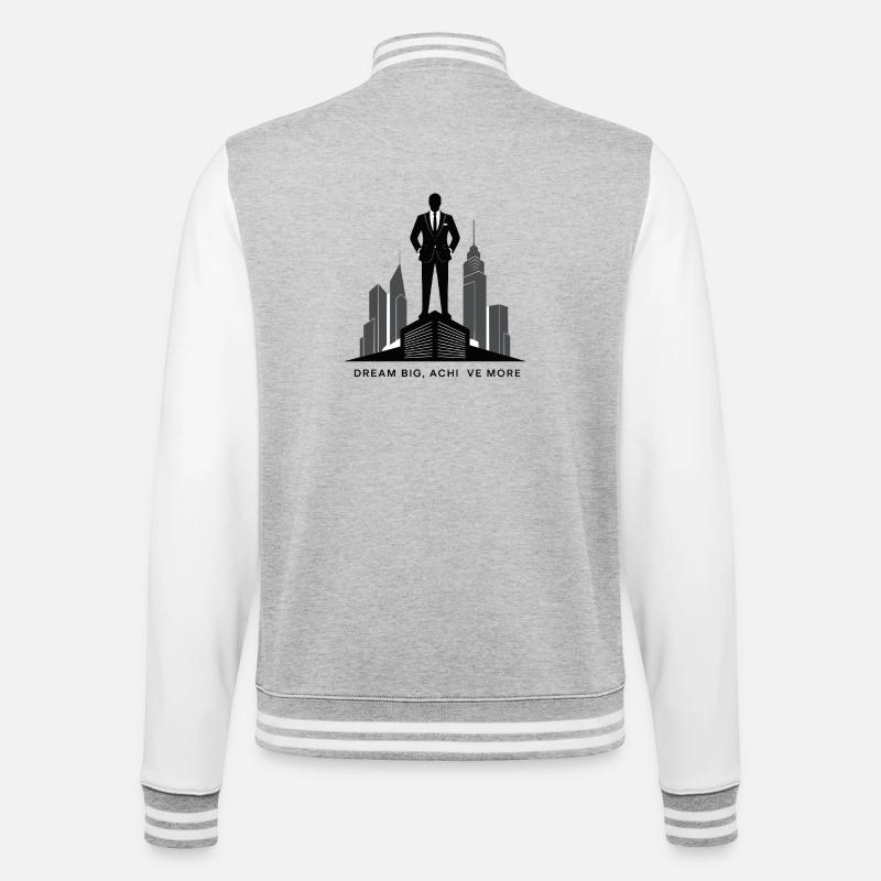 Executive Skyline Ambition Silhouette - College Sweat Jacket - heather grey/white