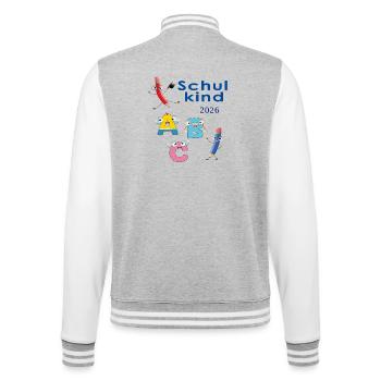 ABC Schuldkind 2026 - College Sweat Jacket - heather grey/white - Back - Marisol (170cm)