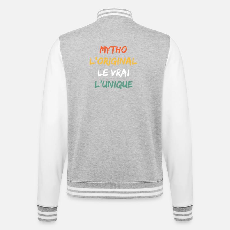 Mytho Original The True Unique - College Sweat Jacket - heather grey/white
