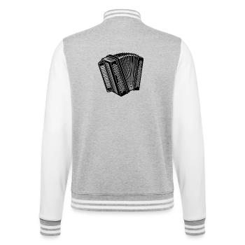 Accordéon à air - Veste Teddy - gris chiné / blanc - Dos - Marisol (170cm)