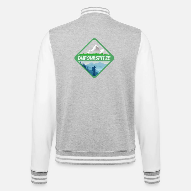 Cadeau pour Dufourspitze - Veste Teddy - gris chiné / blanc