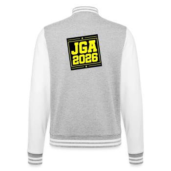 JGA 2026 - College Sweat Jacket - heather grey/white - Back - Marisol (170cm)