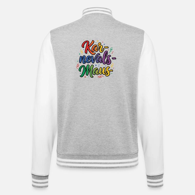Carnival Mouse Cologne Carnival Mouse - College Sweat Jacket - heather grey/white