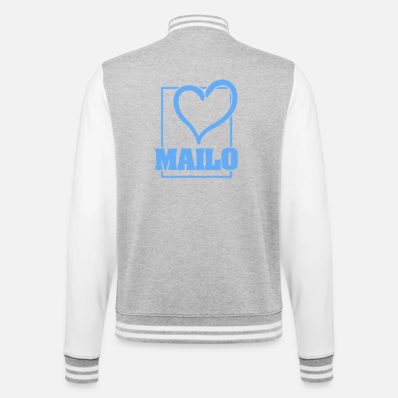 Bachelor Mailo - Veste Teddy - gris chiné / blanc